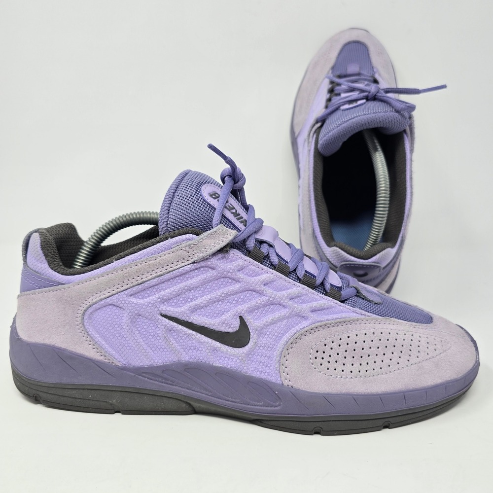 Nike SB Vertebrae Purple Suede Mesh Skate Shoes FD4691-501 Mens 9.5 Performance